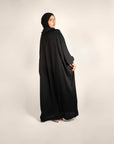 Perfectly Pretty Pearl Lace Accented Abaya