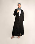 Nightfall Decorative Button Front Abaya