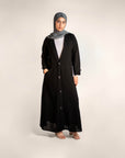 Nightfall Decorative Button Front Abaya