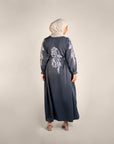 Moonlight Embroidery Detailed Side Tie Dress