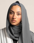 Spark Pretty Full Coverage Chiffon Hijab With Matching Undercap