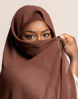 Spark Pretty Full Coverage Chiffon Hijab With Matching Undercap