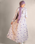 Love Potion Floral Print Waist Belt Dress
