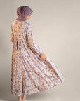 Love Potion Floral Print Waist Belt Dress
