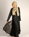 Fairy Tale Crystal Embellished Border Abaya