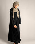 Fairy Tale Crystal Embellished Border Abaya 