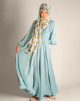 Diva Queen Hip Wrap Detail Flowy Dress