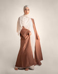Rosebuds Pearl Detailed Open Front Abaya