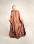 Rosebuds Pearl Detailed Open Front Abaya