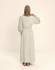 Amara sage floral dress
