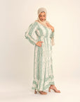 Liana mint floral dress