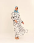 Mizna blue abstract dress