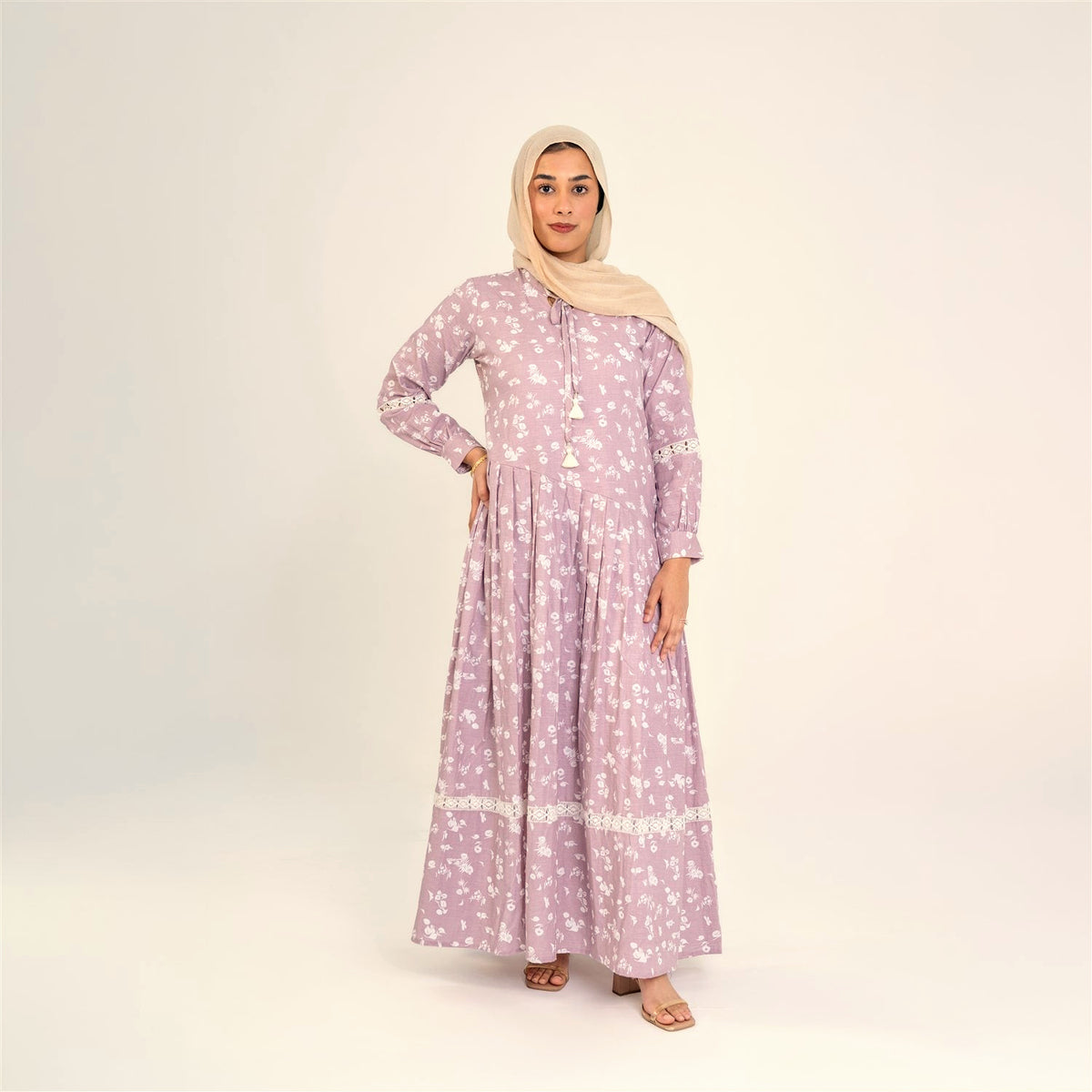 Suri lilac floral dress