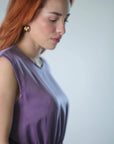 Color Me Purple Elasticized Waist Dress