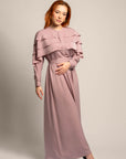 Rosy Cheeks Long Sleeve Ruffle Dress