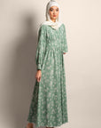 Long Cuff Sleeve Dress
