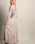 Long Cuff Sleeve Dress