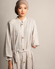 Collar Neck Abaya Dress