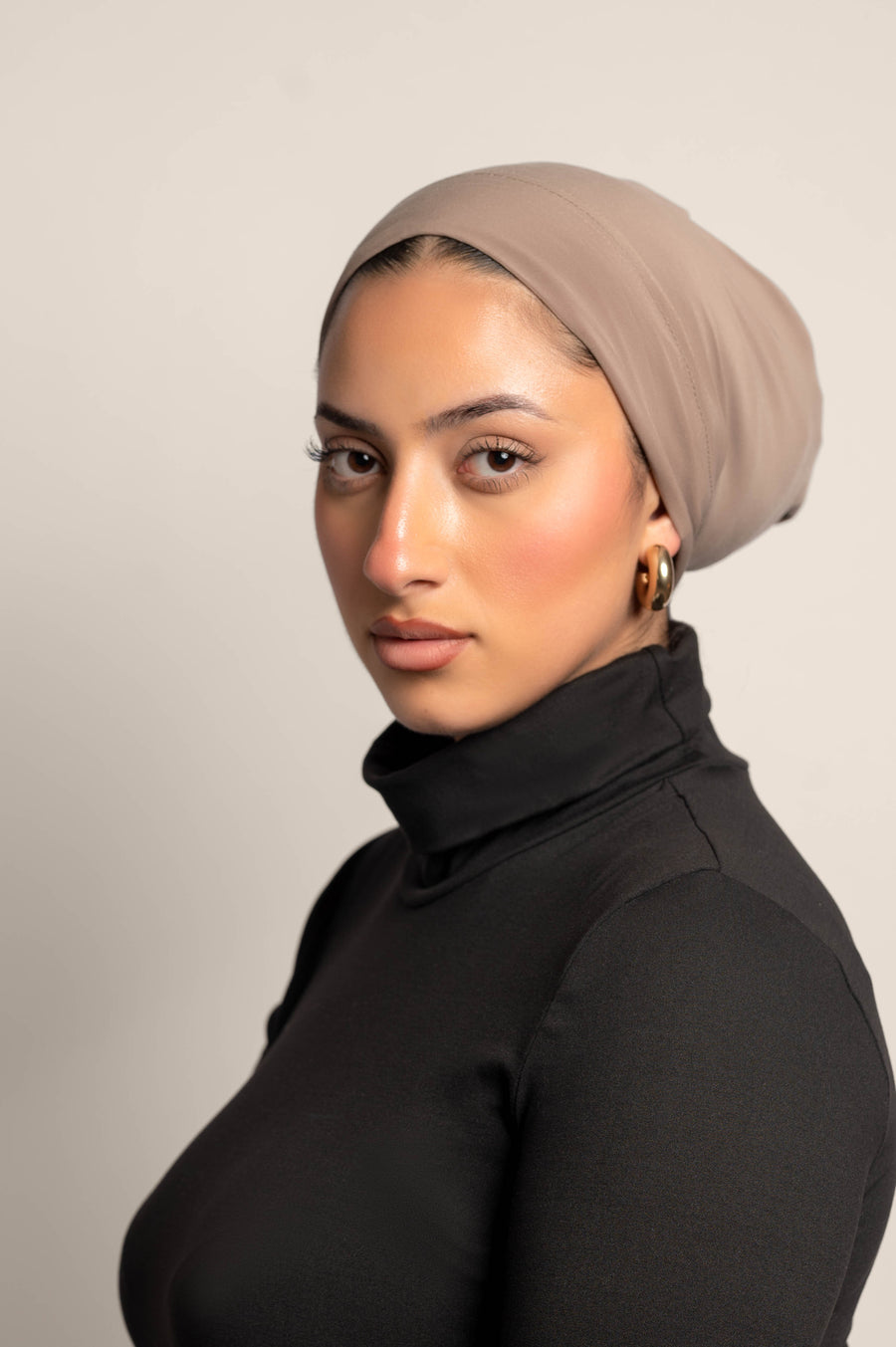 Solid head wrap for hijab under scarf