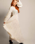 White Miracles Long Cuff Sleeve Dress