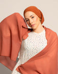 Spark Pretty Full Coverage Chiffon Hijab With Matching Undercap