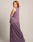 Sleeveless Long Dress with Drop Waist for Summer