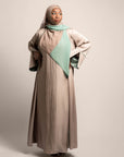 Solid Fashionable Simple Design Abaya