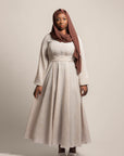 Round Neck A-line Dress