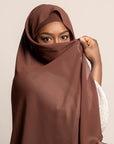 Spark Pretty Full Coverage Chiffon Hijab With Matching Undercap