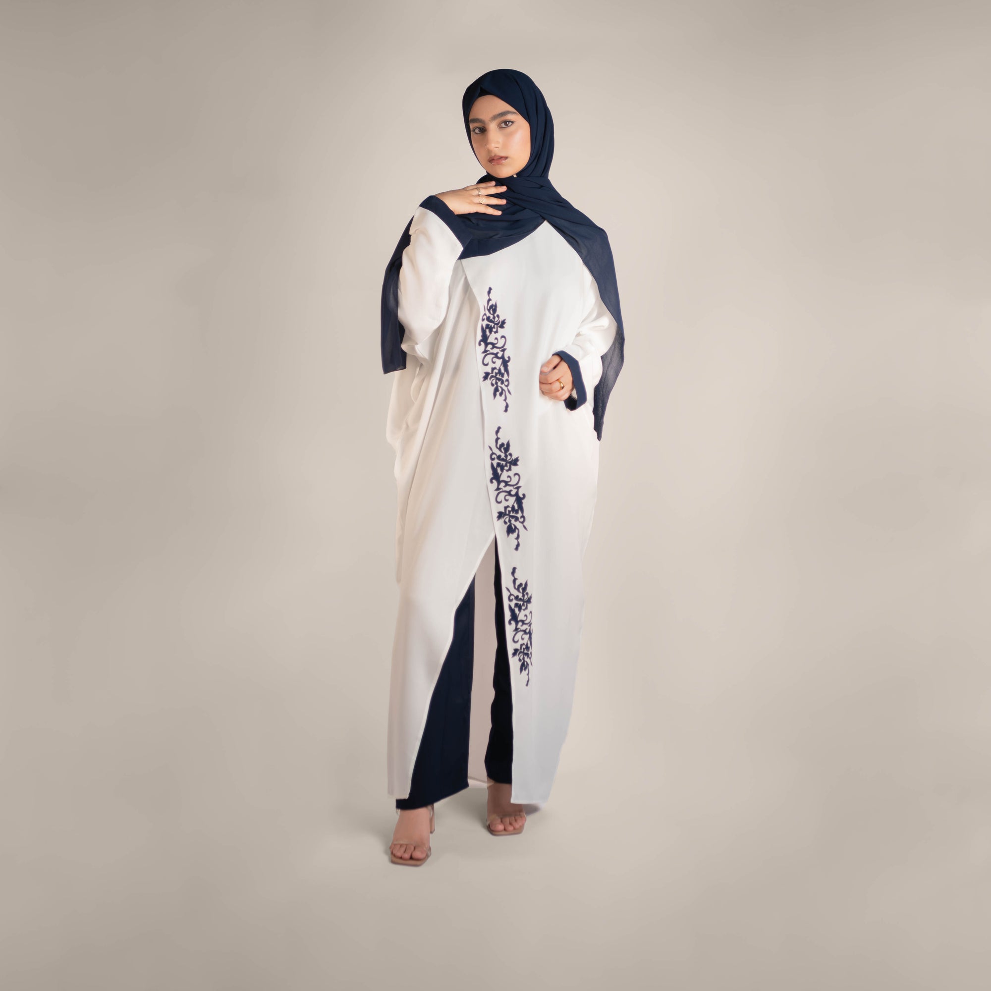 Dreamweaver Long Sleeve Front Slit Dress
