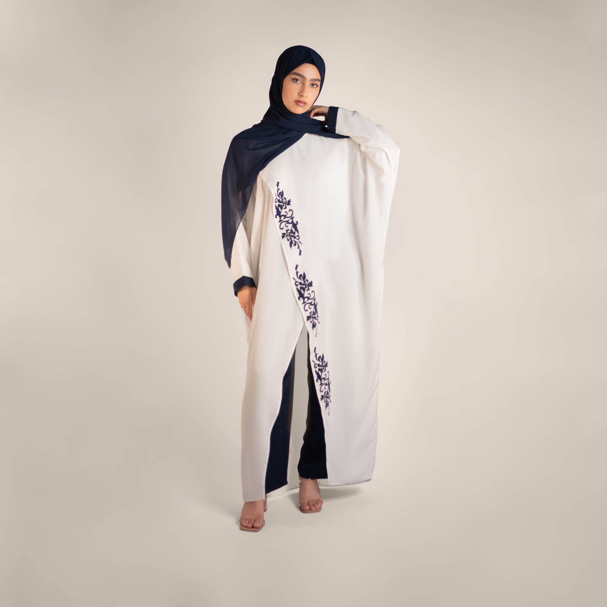 Dreamweaver Long Sleeve Front Slit Dress