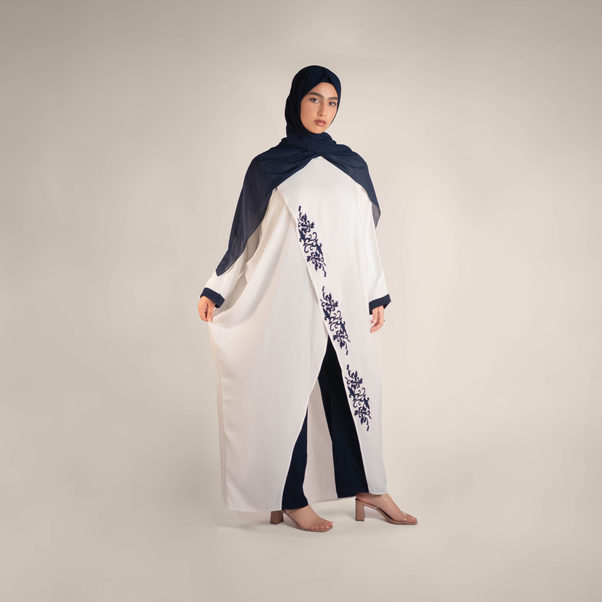 Dreamweaver Long Sleeve Front Slit Dress