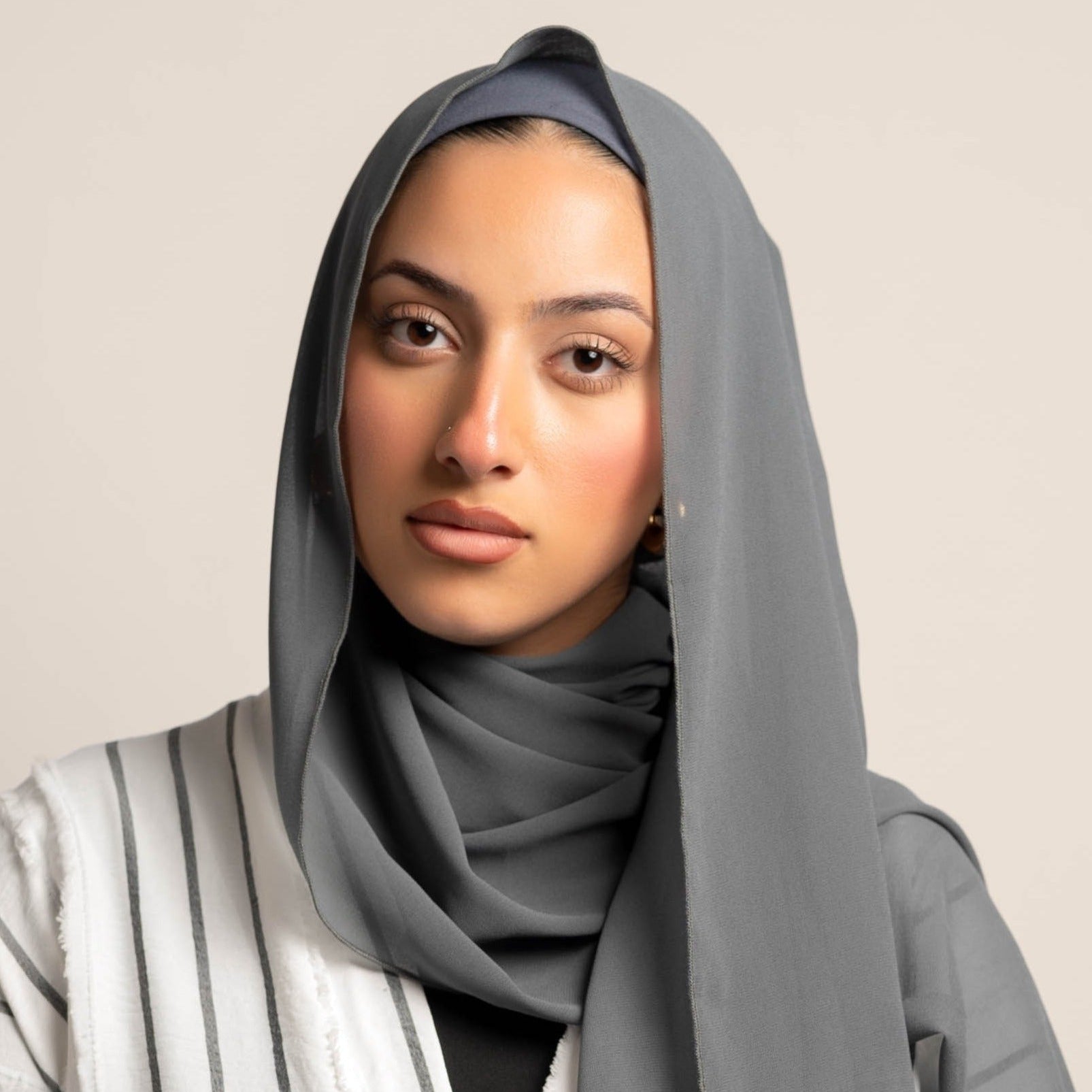 Spark Pretty Full Coverage Chiffon Hijab With Matching Undercap