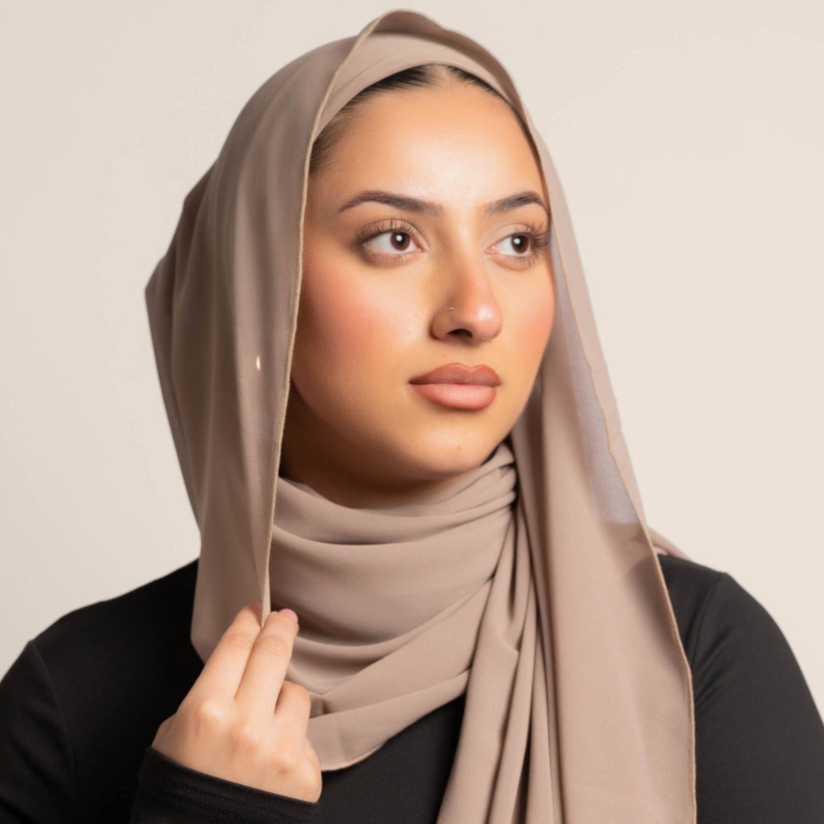 Spark Pretty Full Coverage Chiffon Hijab With Matching Undercap
