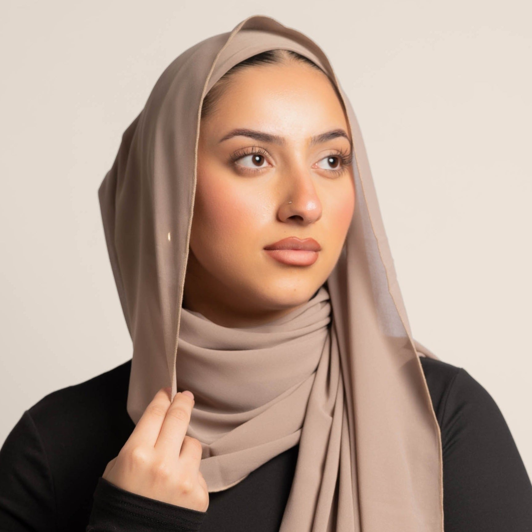 Spark Pretty Full Coverage Chiffon Hijab With Matching Undercap