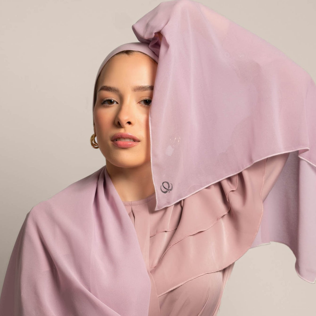 Spark Pretty Full Coverage Chiffon Hijab With Matching Undercap