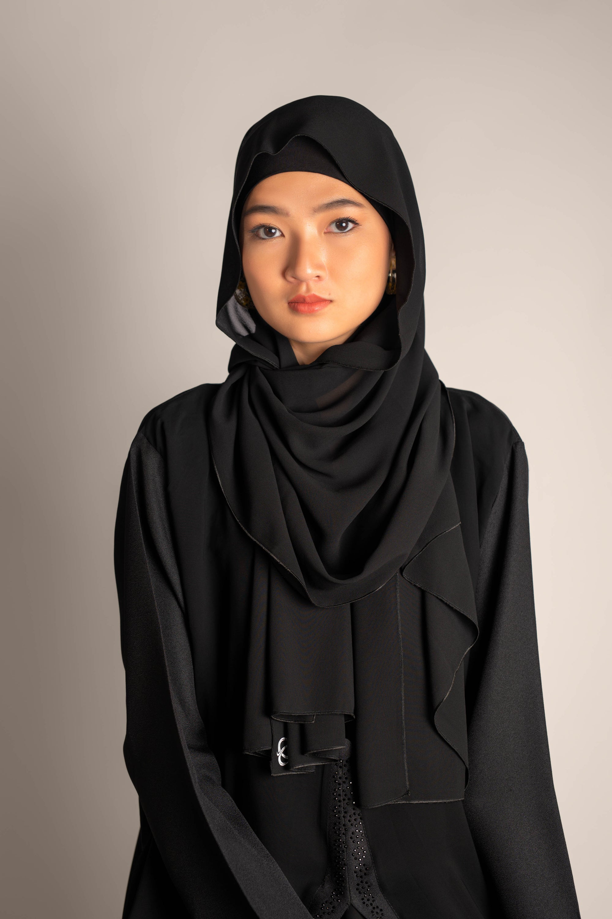 Fairy Tale Crystal Embellished Border Abaya 