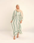 Liana mint floral dress