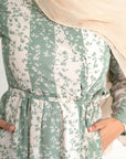Liana mint floral dress