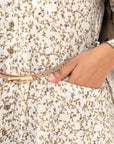 Saira green floral dress