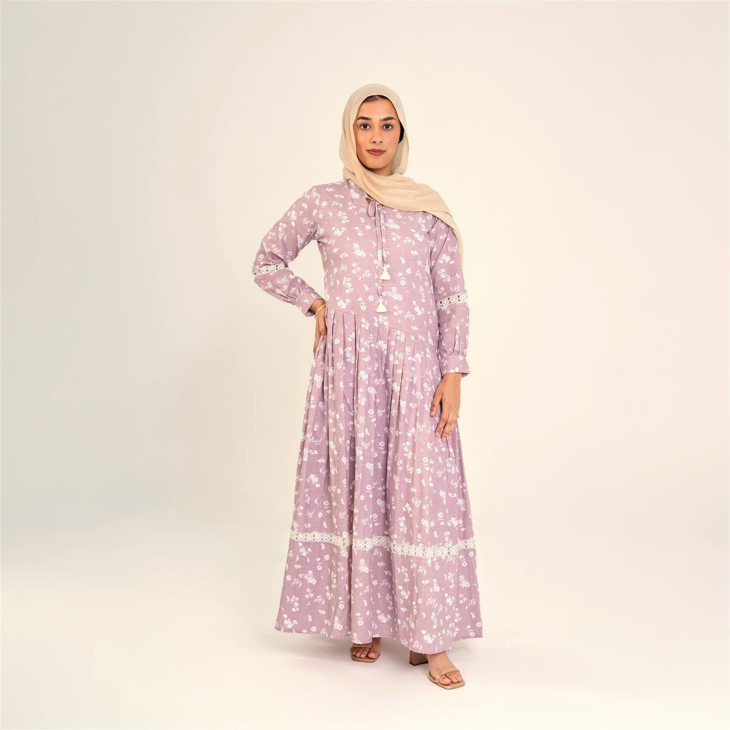 Suri lilac floral dress