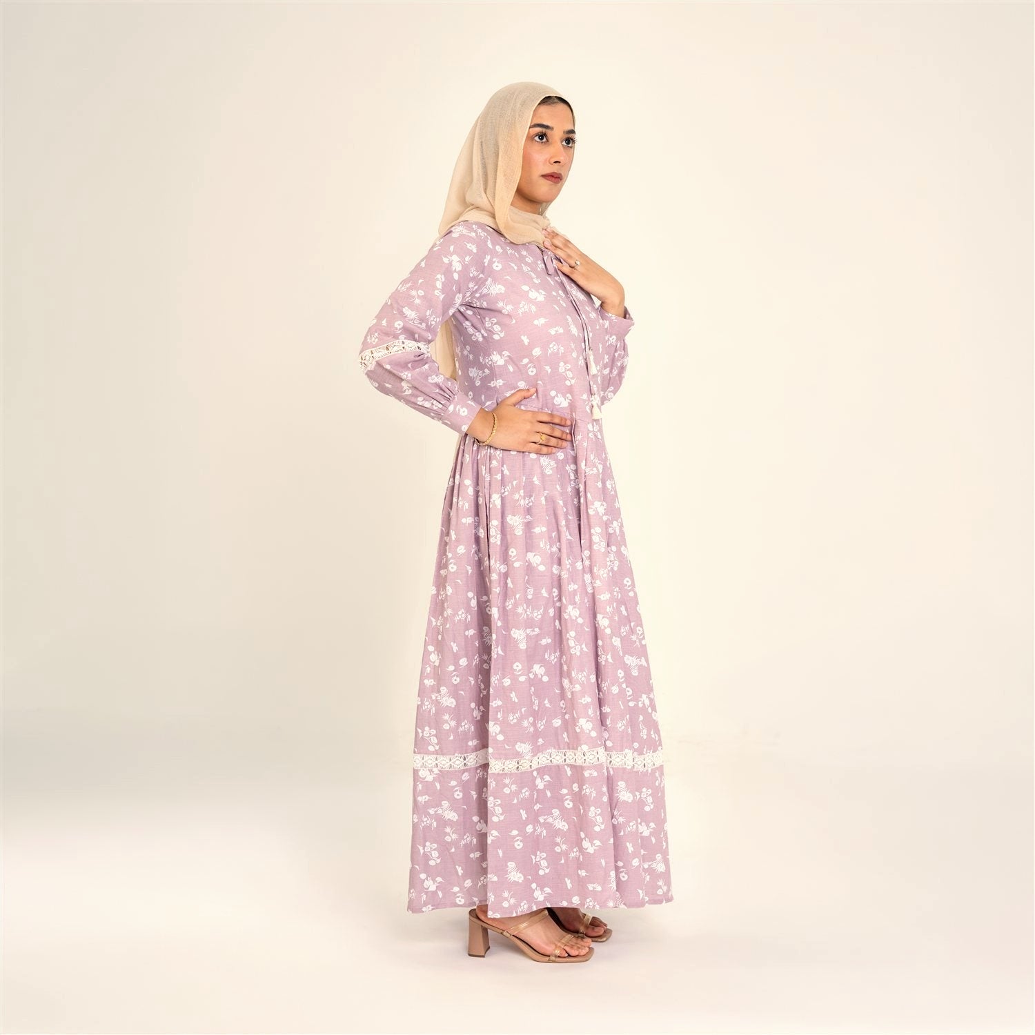 Suri lilac floral dress