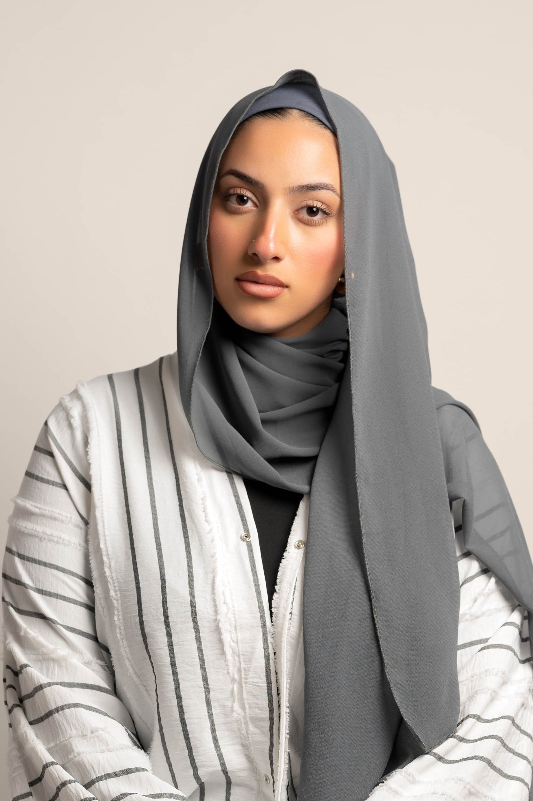 Spark Pretty Full Coverage Chiffon Hijab With Matching Undercap