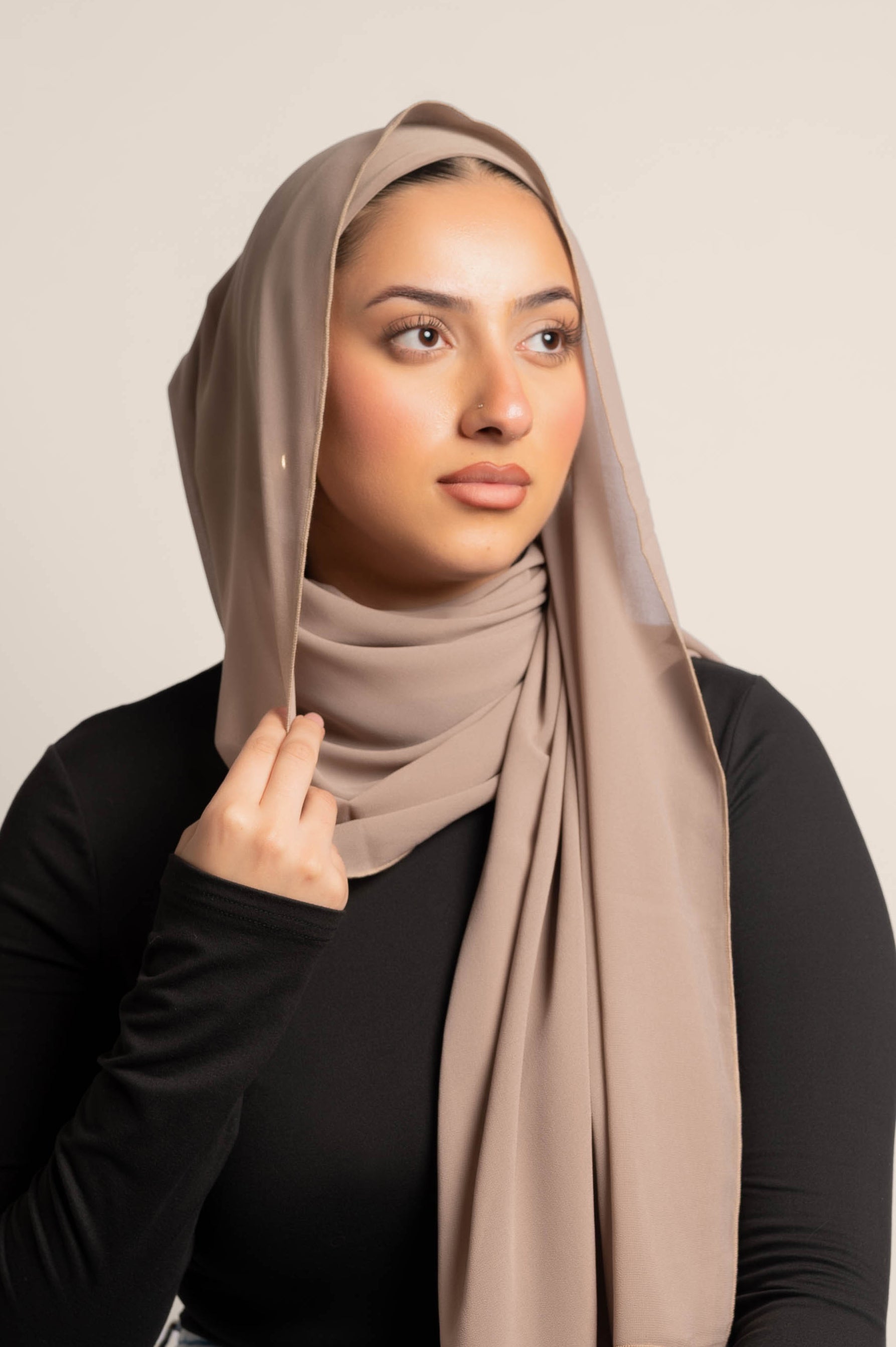 Spark Pretty Full Coverage Chiffon Hijab With Matching Undercap