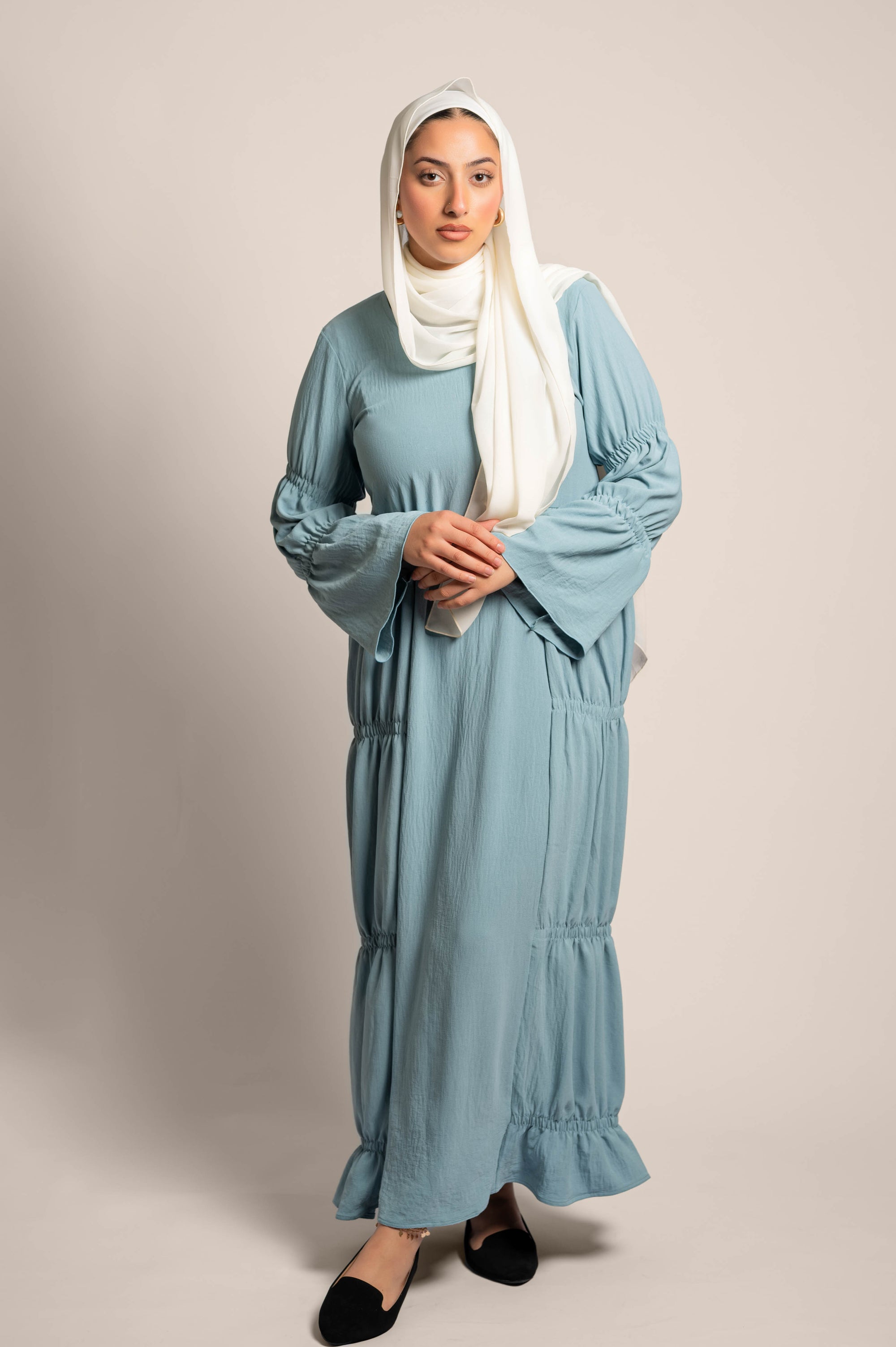 Blue Angel Side Gather Dress