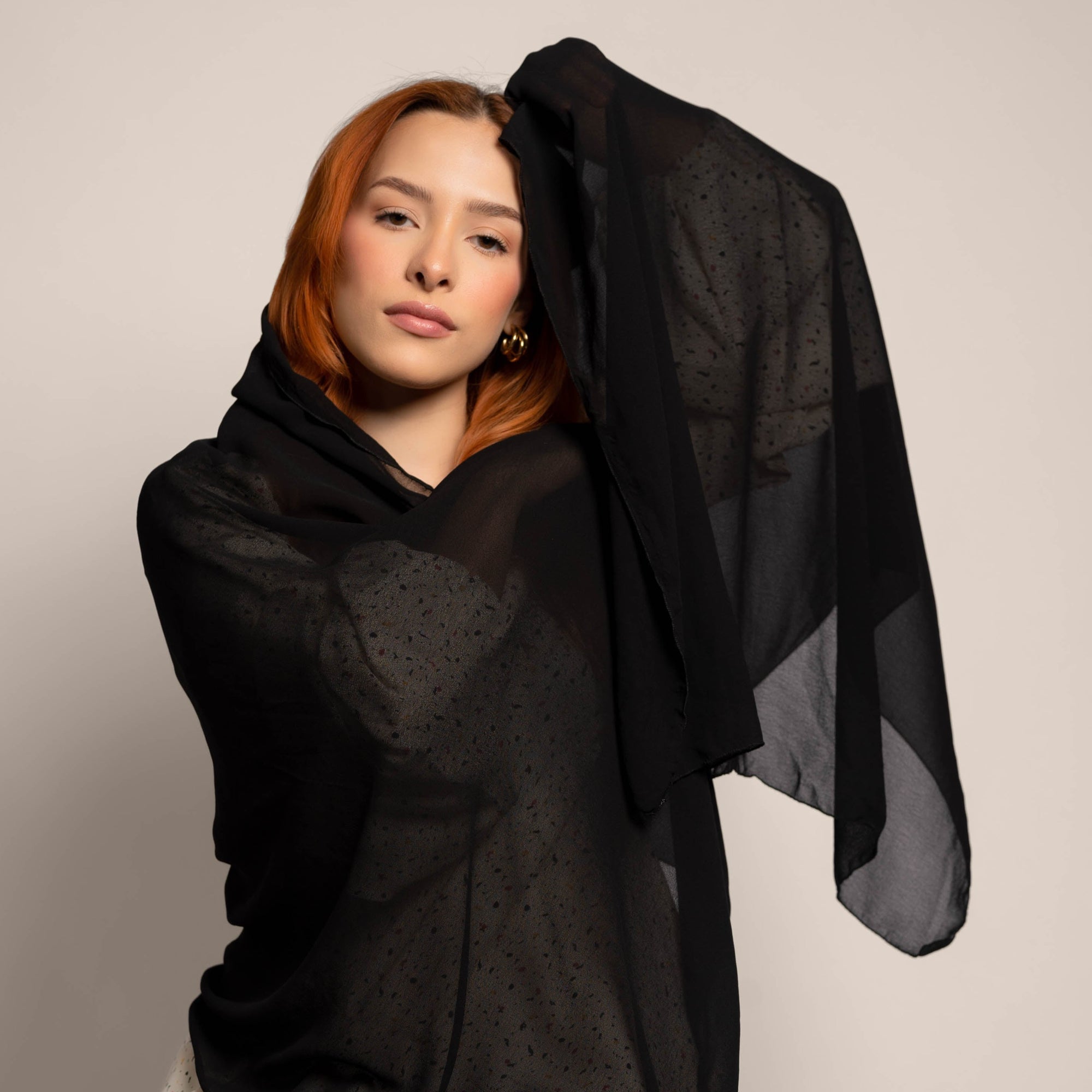 Hijab style for abaya