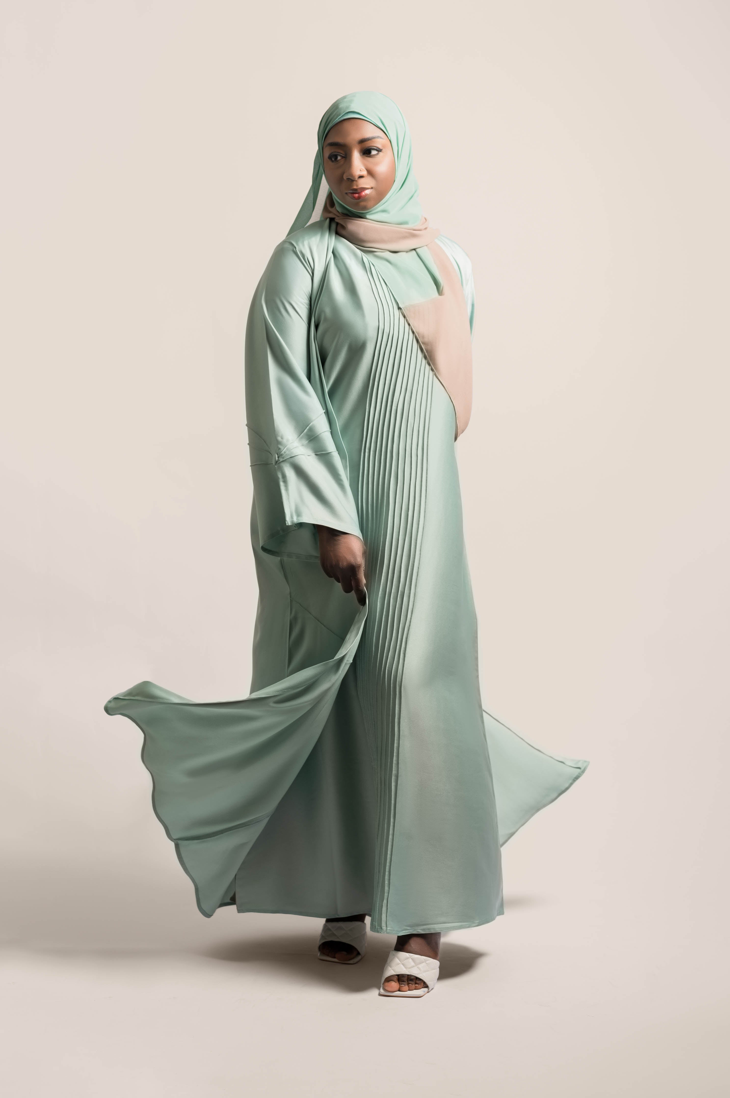 Color Me Gorgeous Tassel Drop Luxe Abaya (Coat Only)