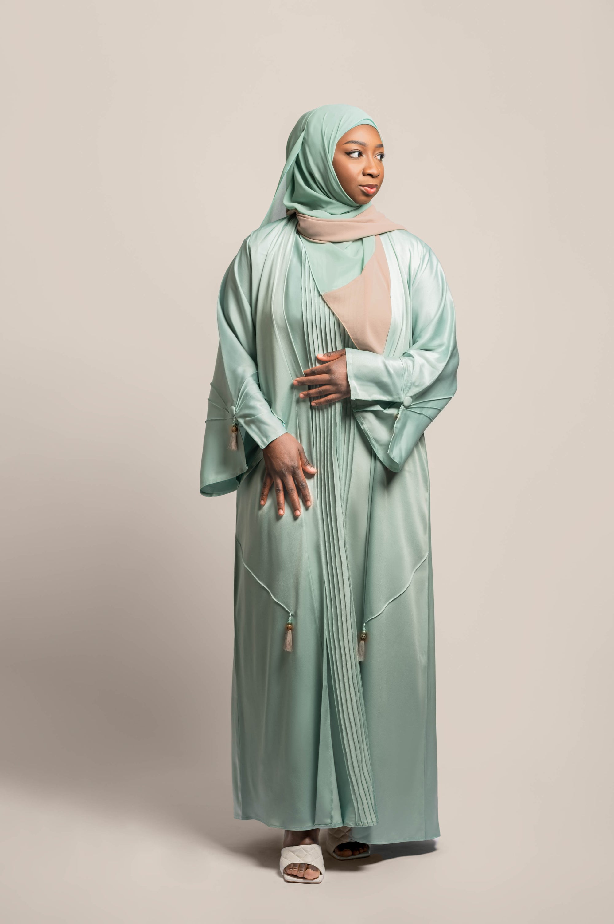 Open Front Abaya 