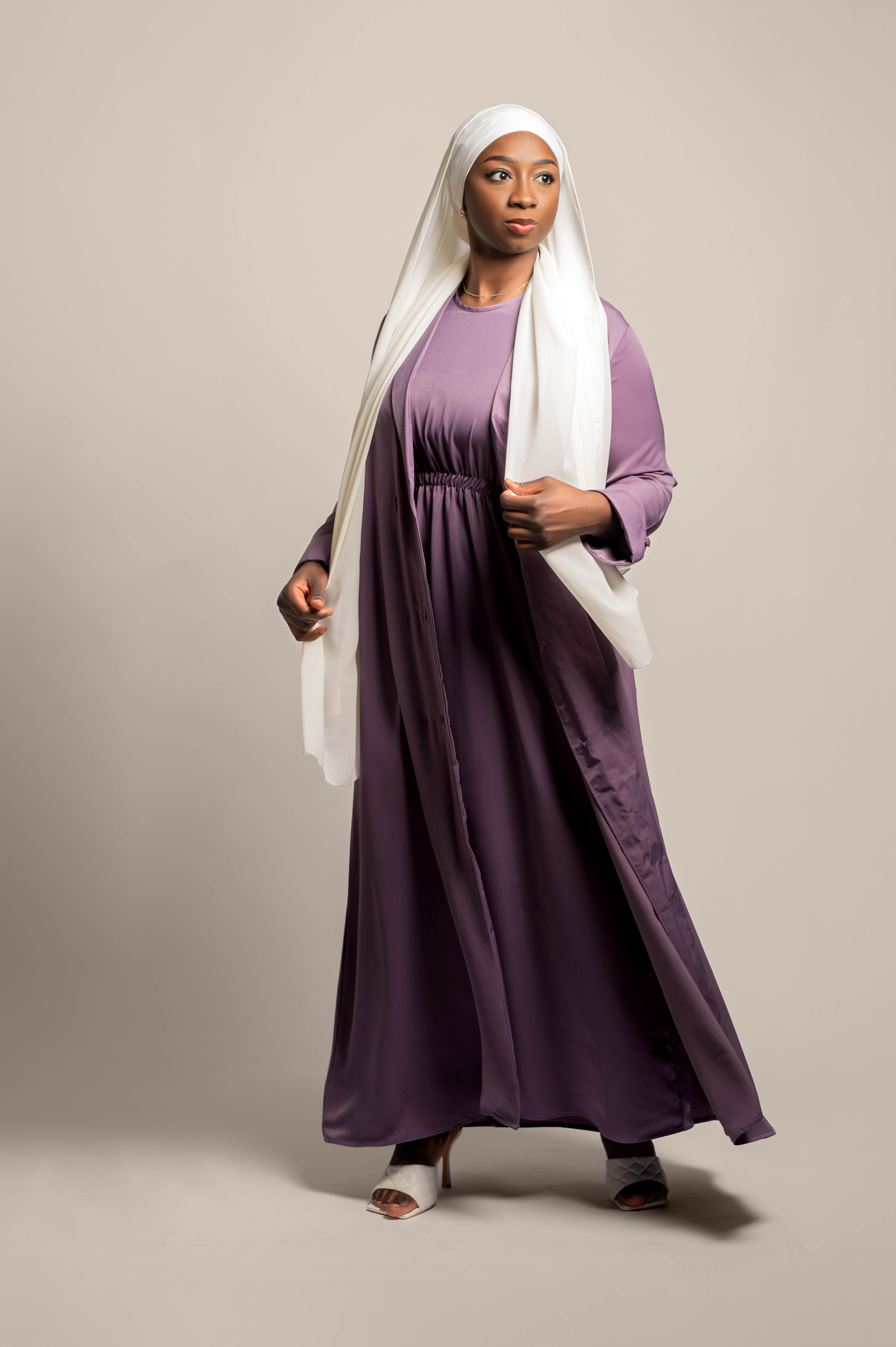 Shimmer Girl Blazer Style Abaya