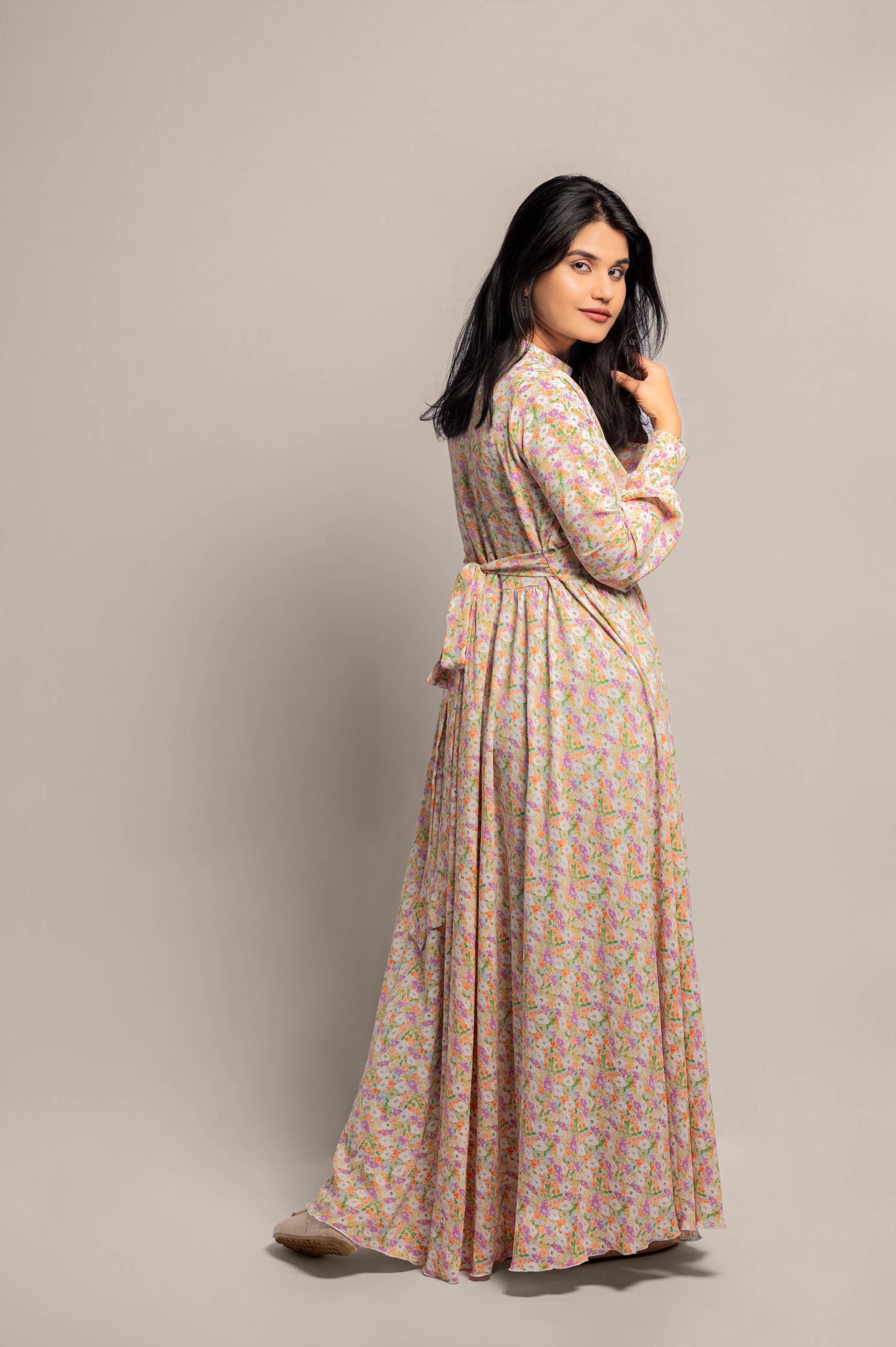 Long Cuff Sleeve Summer Dress